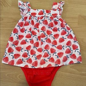 Carter’s 12M Pink Strawberry Romper